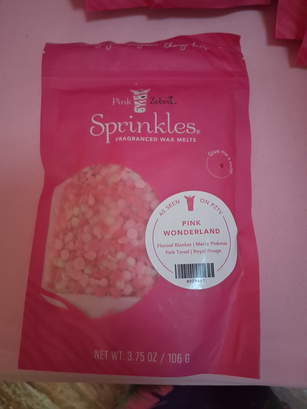 Pink Zebra Sprinkles Wax Melts - Pink & White Mix